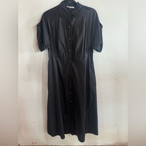 Chicos Women’s 4 Midi Shirt Dress Classic Career  Party Contemporary